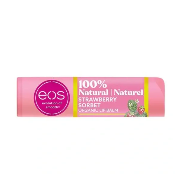 (2) EOS Smooth strawberry sorbet organic lip balm - Picture 2 of 2
